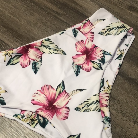 ZAFUL Women’s High Cut One Piece  Swimsuit Floral Print Size L - Picture 9 of 11